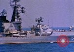 Image of Soviet Kresta-Class I Guided Missile Cruiser Mediterranean Sea, 1966, second 16 stock footage video 65675076552