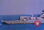 Image of Soviet Kresta-Class I Guided Missile Cruiser Mediterranean Sea, 1966, second 27 stock footage video 65675076552