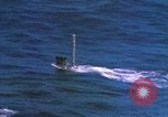 Image of Submarine at periscope depth Mediterranean Sea, 1966, second 28 stock footage video 65675076553