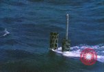 Image of Submarine at periscope depth Mediterranean Sea, 1966, second 36 stock footage video 65675076553