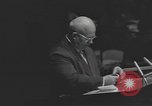 Image of Nikita Khrushchev speaks to United Nations New York City USA, 1960, second 4 stock footage video 65675076561