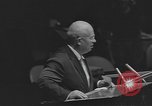 Image of Nikita Khrushchev speaks to United Nations New York City USA, 1960, second 41 stock footage video 65675076561