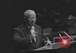 Image of Nikita Khrushchev speaks to United Nations New York City USA, 1960, second 46 stock footage video 65675076561