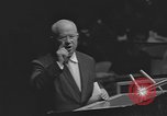 Image of Nikita Khrushchev speaks to United Nations New York City USA, 1960, second 47 stock footage video 65675076561