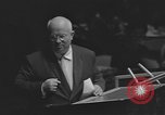 Image of Nikita Khrushchev speaks to United Nations New York City USA, 1960, second 49 stock footage video 65675076561