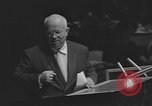 Image of Nikita Khrushchev speaks to United Nations New York City USA, 1960, second 50 stock footage video 65675076561