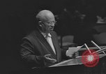 Image of Nikita Khrushchev speaks to United Nations New York City USA, 1960, second 53 stock footage video 65675076561
