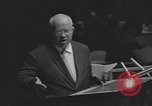 Image of Nikita Khrushchev speaks to United Nations New York City USA, 1960, second 55 stock footage video 65675076561