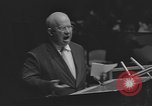 Image of Nikita Khrushchev speaks to United Nations New York City USA, 1960, second 56 stock footage video 65675076561