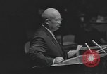 Image of Nikita Khrushchev speaks to United Nations New York City USA, 1960, second 61 stock footage video 65675076561