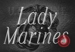 Image of U.S. Marine Corps Womens Reserve United States USA, 1944, second 14 stock footage video 65675076573
