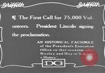 Image of Abraham Lincoln United States USA, 1916, second 16 stock footage video 65675076595