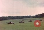 Image of US tanks test firing near end of World War II in Europe Germany, 1945, second 16 stock footage video 65675076622