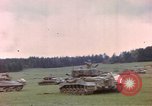 Image of US tanks test firing near end of World War II in Europe Germany, 1945, second 49 stock footage video 65675076622