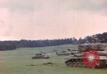 Image of US tanks test firing near end of World War II in Europe Germany, 1945, second 52 stock footage video 65675076622