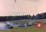 Image of US tanks test firing near end of World War II in Europe Germany, 1945, second 57 stock footage video 65675076622