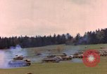 Image of US tanks test firing near end of World War II in Europe Germany, 1945, second 58 stock footage video 65675076622
