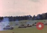 Image of US tanks test firing near end of World War II in Europe Germany, 1945, second 60 stock footage video 65675076622