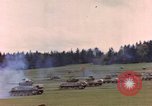 Image of US tanks test firing near end of World War II in Europe Germany, 1945, second 61 stock footage video 65675076622