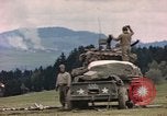 Image of U.S tank shells a German village at end of World War II Germany, 1945, second 11 stock footage video 65675076623