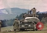 Image of U.S tank shells a German village at end of World War II Germany, 1945, second 18 stock footage video 65675076623