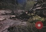 Image of U.S. troops ride on tanks crossing a stream Germany, 1945, second 27 stock footage video 65675076625