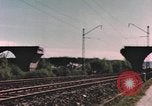 Image of bomb damaged bridge Germany, 1945, second 5 stock footage video 65675076628