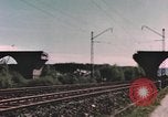 Image of bomb damaged bridge Germany, 1945, second 8 stock footage video 65675076628
