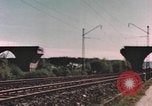 Image of bomb damaged bridge Germany, 1945, second 10 stock footage video 65675076628