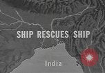 Standbild Schiff retten Indien, 1943, aus Sekunde 1 historischem Filmmaterial Videoclip 65675076654
