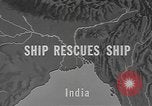 Standbild Schiff retten Indien, 1943, aus Sekunde 5 historischem Filmmaterial Videoclip 65675076654