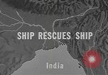 Standbild Schiff retten Indien, 1943, aus Sekunde 6 historischem Filmmaterial Videoclip 65675076654
