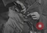 Image of shoe reclamation activities World War 2 European Theater, 1945, second 33 stock footage video 65675076667