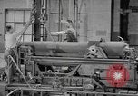 Image of Army artillery being repaired and reconditioned in a factory United States USA, 1945, second 42 stock footage video 65675076676