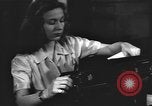 Image of Pentagon woman worker in World War 2 Arlington Virginia USA, 1943, second 32 stock footage video 65675076685