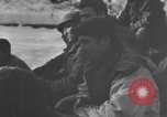 Image of US 101st Airborne soldiers in Battle of Bulge Bastogne Belgium, 1945, second 14 stock footage video 65675076741