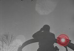 Image of US 101st Airborne soldiers in Battle of Bulge Bastogne Belgium, 1945, second 27 stock footage video 65675076741