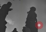 Image of US 101st Airborne soldiers in Battle of Bulge Bastogne Belgium, 1945, second 58 stock footage video 65675076741