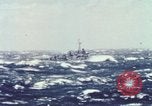 Image of US Navy ships in heavy seas Pacific Ocean, 1971, second 4 stock footage video 65675076787