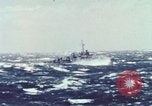 Image of US Navy ships in heavy seas Pacific Ocean, 1971, second 5 stock footage video 65675076787