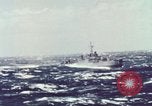 Image of US Navy ships in heavy seas Pacific Ocean, 1971, second 7 stock footage video 65675076787