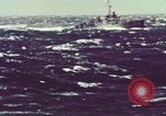 Image of US Navy ships in heavy seas Pacific Ocean, 1971, second 12 stock footage video 65675076787