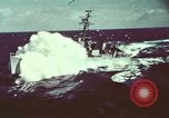 Image of US Navy ships in heavy seas Pacific Ocean, 1971, second 14 stock footage video 65675076787