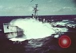Image of US Navy ships in heavy seas Pacific Ocean, 1971, second 16 stock footage video 65675076787