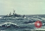 Image of US Navy ships in heavy seas Pacific Ocean, 1971, second 19 stock footage video 65675076787