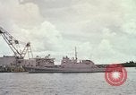 Image of US Navy ships in heavy seas Pacific Ocean, 1971, second 50 stock footage video 65675076787