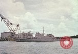 Image of US Navy ships in heavy seas Pacific Ocean, 1971, second 51 stock footage video 65675076787