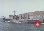 Image of US Navy ships in heavy seas Pacific Ocean, 1971, second 58 stock footage video 65675076787