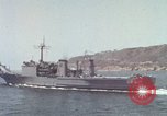 Image of US Navy ships in heavy seas Pacific Ocean, 1971, second 60 stock footage video 65675076787