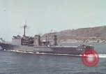 Image of US Navy ships in heavy seas Pacific Ocean, 1971, second 61 stock footage video 65675076787